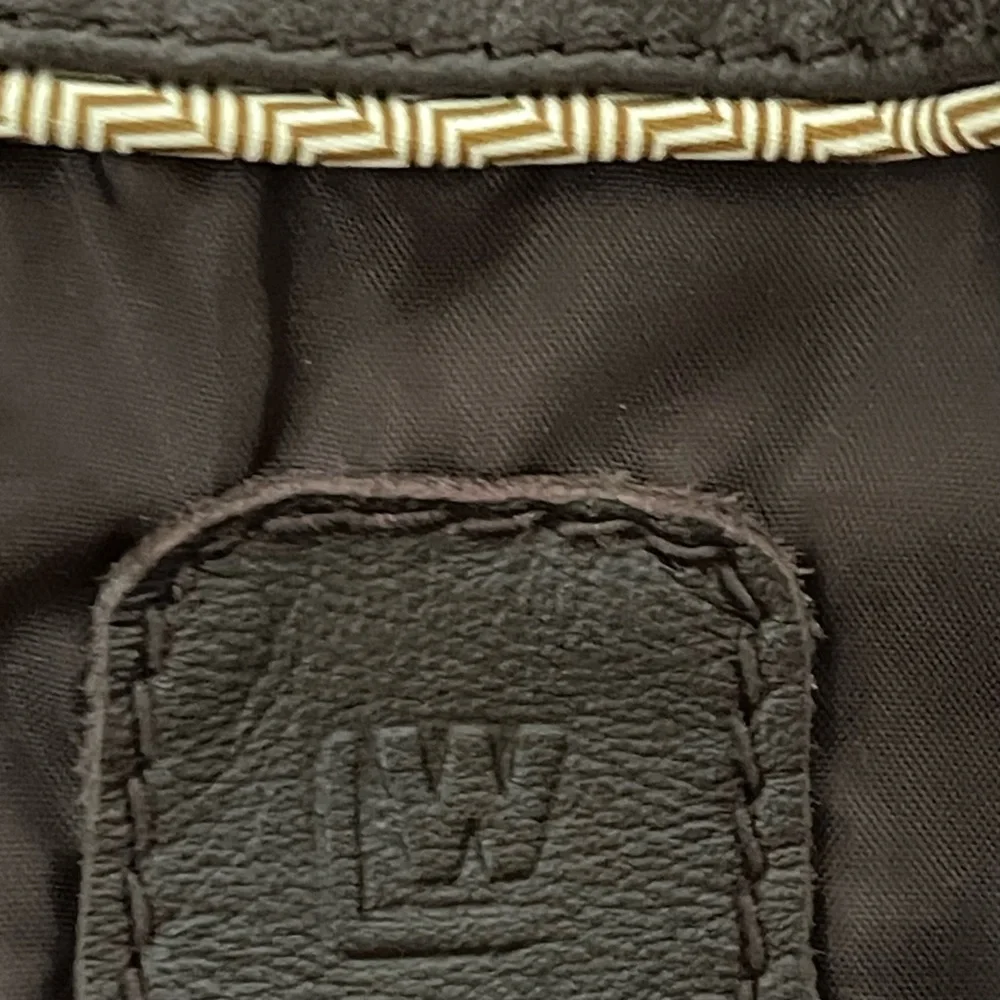 Wilsons Leather Brown Three Button Classic Collar Leather Jacket Size US S - Picture 16 of 16